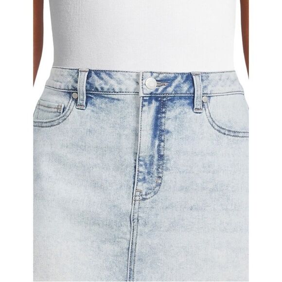 Women’s Denim Acid Washed Comfy Released Hem Mini Shirt Size 18 - Picture 10 of 11